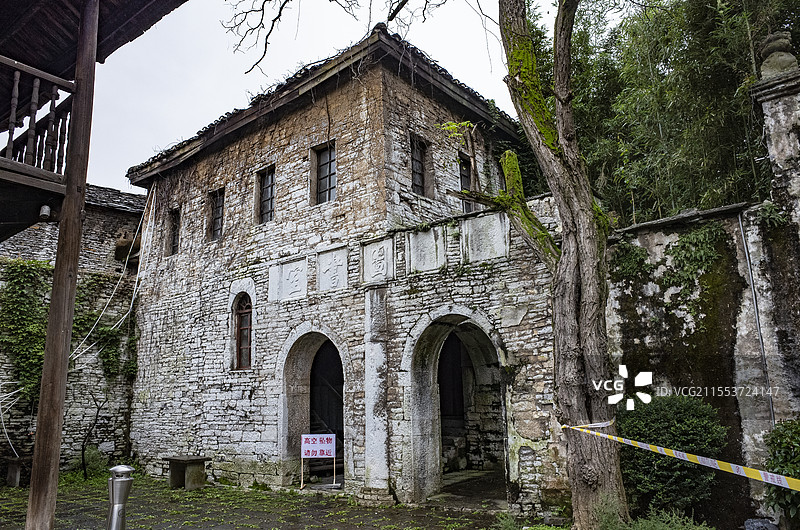 贵州安顺天龙屯堡古镇，明朝屯兵的地方，有沈万三故居、石屋等古迹图片素材