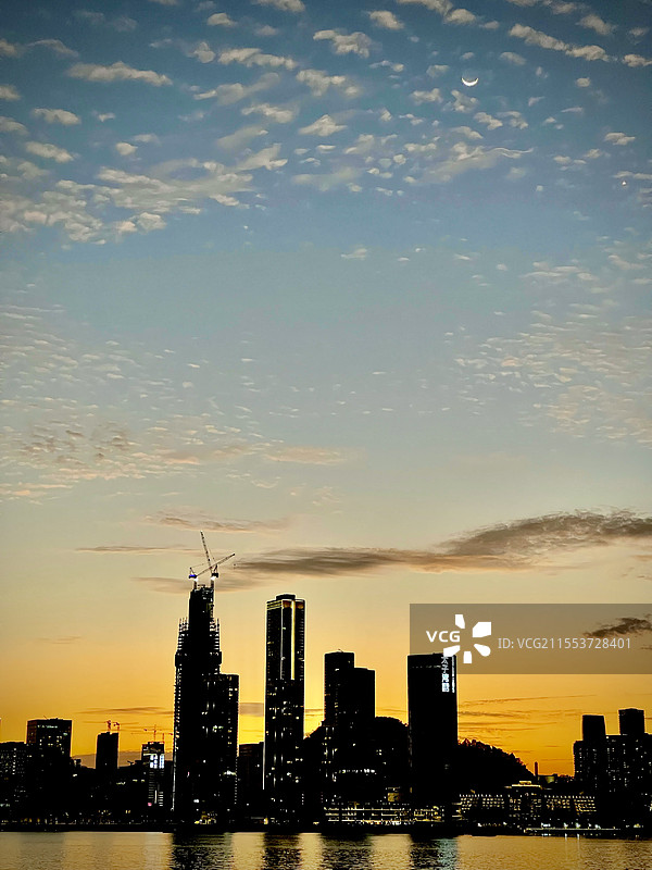城市傍晚  广东深圳图片素材