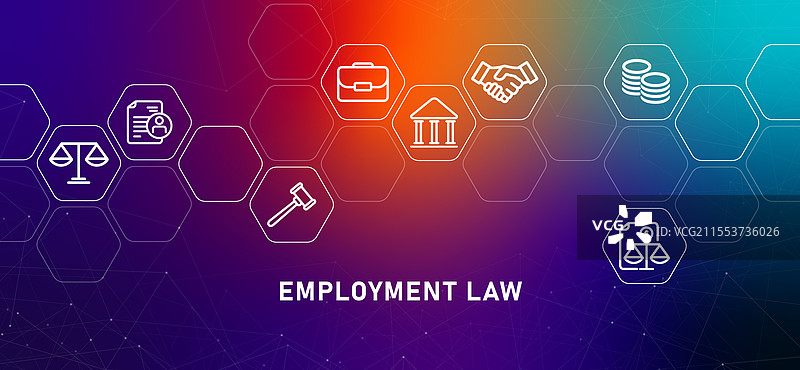 就业法劳动政策渐变标题图片素材