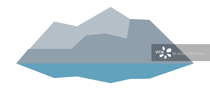 冰山与水下部分图片素材