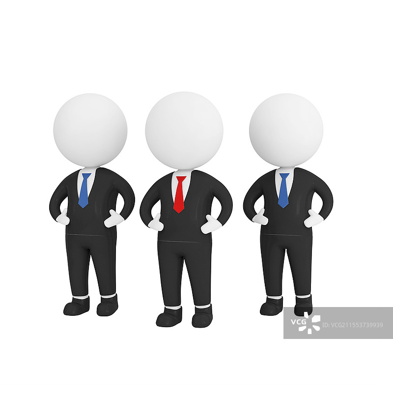 白色卡通3D立体培训导师演讲小人元素3D小人元素图片素材