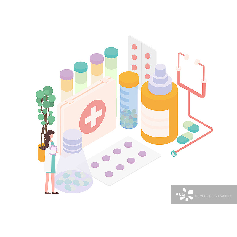 卡通药品药丸医保医疗保险药品药丸医保医疗保险元素图片素材