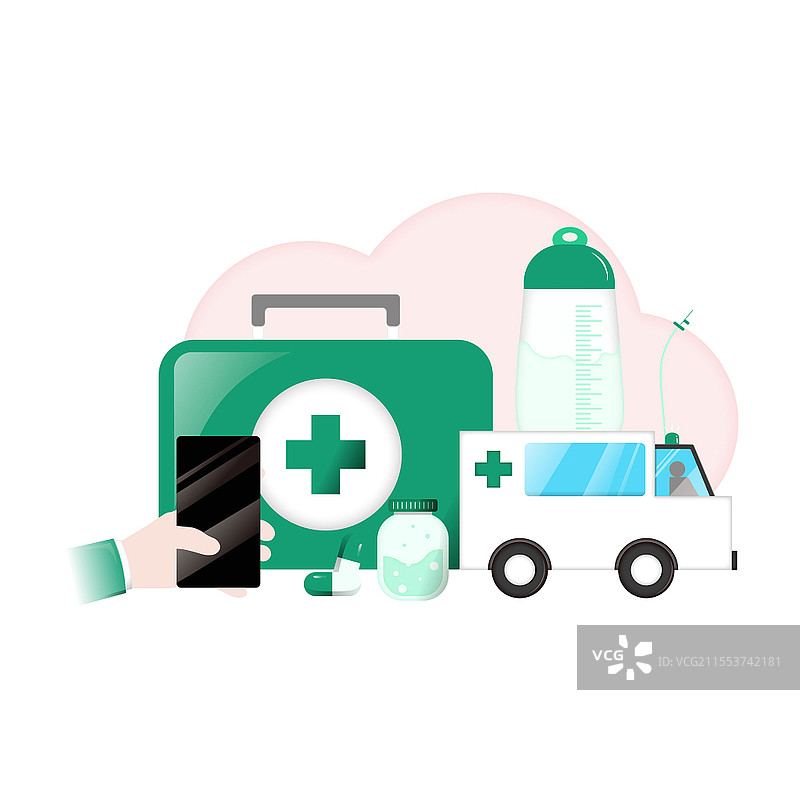 药品药丸医保医疗保险扁平元素药品药丸医保医疗保险元素图片素材