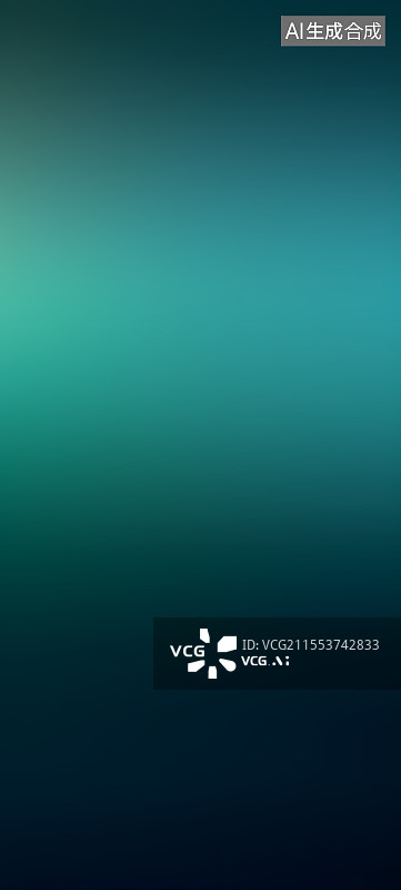 【AI数字艺术】渐变蓝绿背景简约视觉画面图片素材