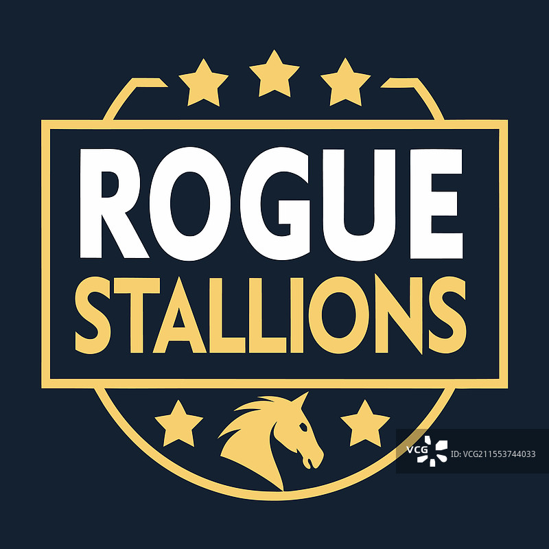 流浪种马的商业品牌标志设计图片素材