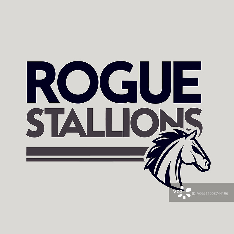 流浪种马的商业品牌标志设计图片素材