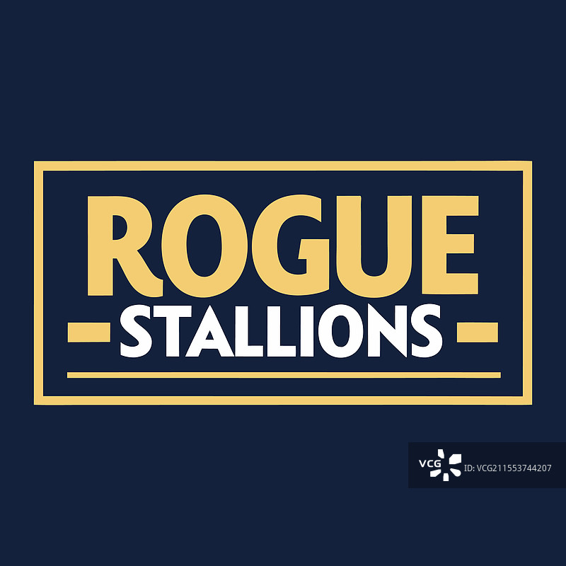 流浪种马的商业品牌标志设计图片素材