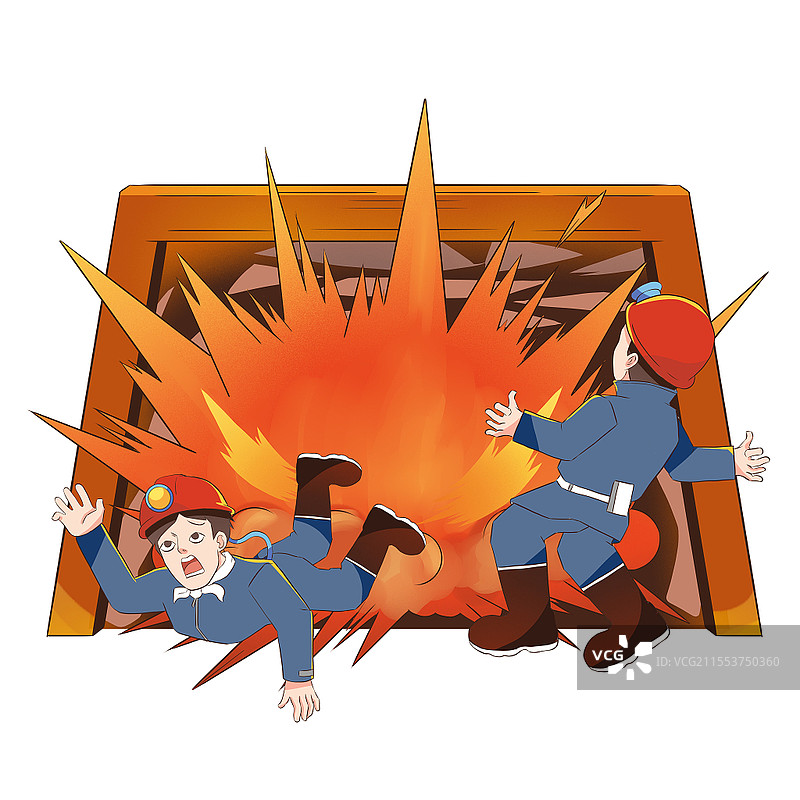 安全事故主题插画元素安全生产事故图片素材