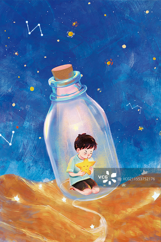 卡通手绘预防自杀自闭公益意境唯美插画治愈世界预防自杀日图片素材