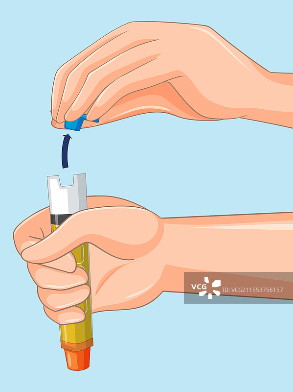 手持肾上腺素注射器图片素材