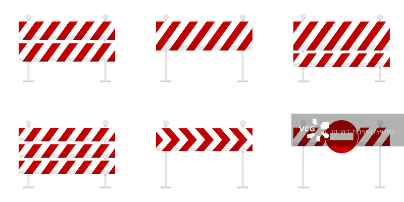 带有警戒带的障碍物和障碍图片素材