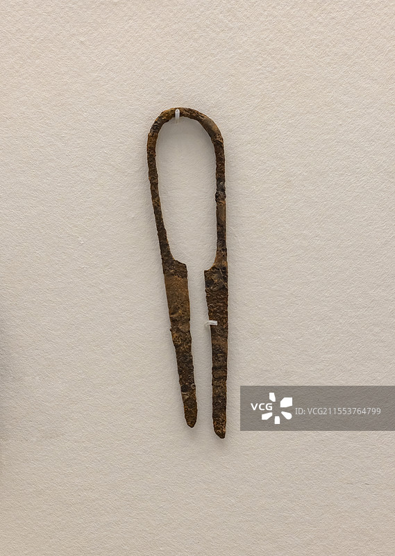 铁剪 东汉 万州大湾墓群出土 重庆三峡移民纪念馆图片素材