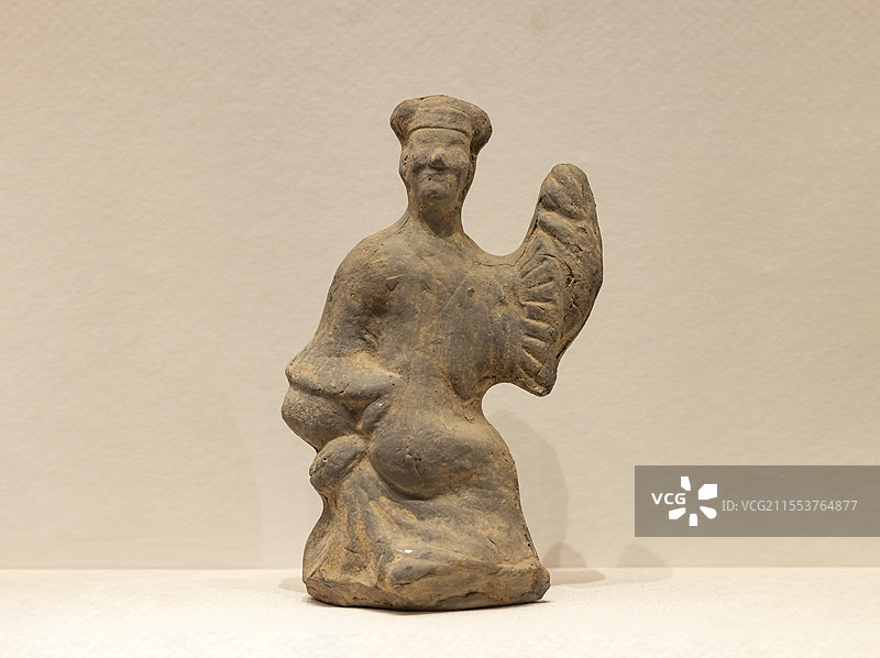灰陶舞俑 巫山神女庙遗址出土 巫山博物馆图片素材