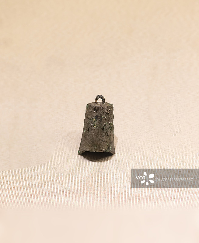 铜铃 战国 万州下中村遗址出土 重庆三峡移民纪念馆图片素材