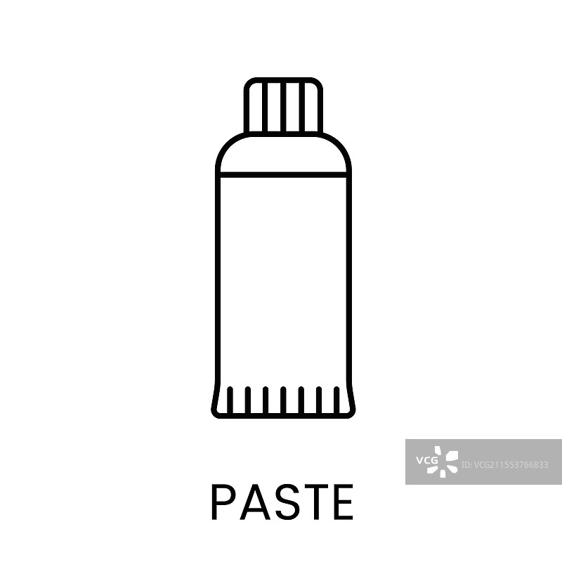 象征牙膏的管状图标图片素材