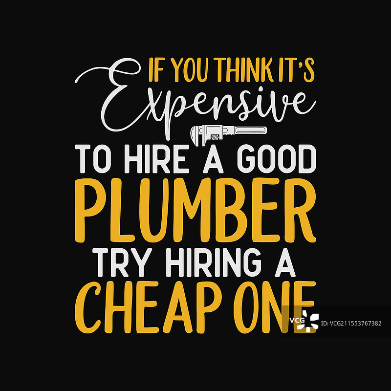 尝试雇佣一个便宜的水管工图片素材