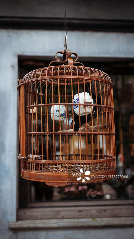 苏州平江路鸟笼图片素材