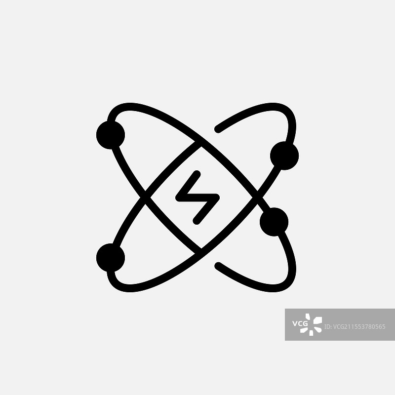 原子能图标 线条 自由能源 生态图片素材