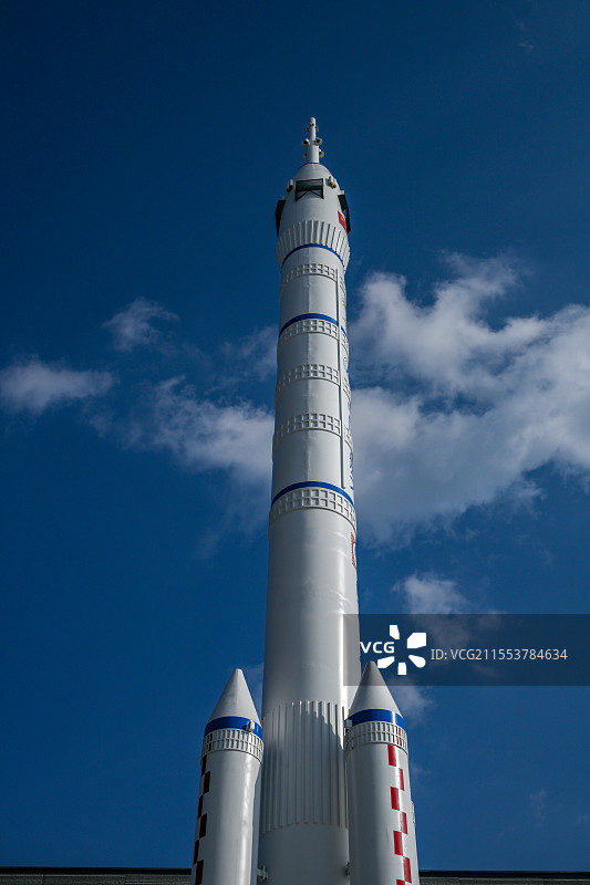 四川省绵阳市户外火箭模型图片素材