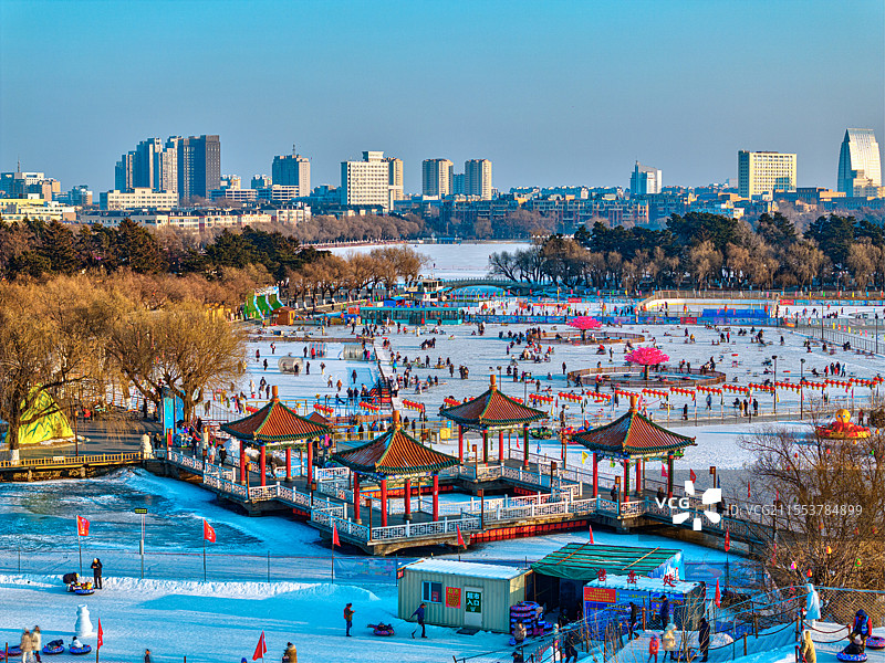 长春南湖公园图片素材