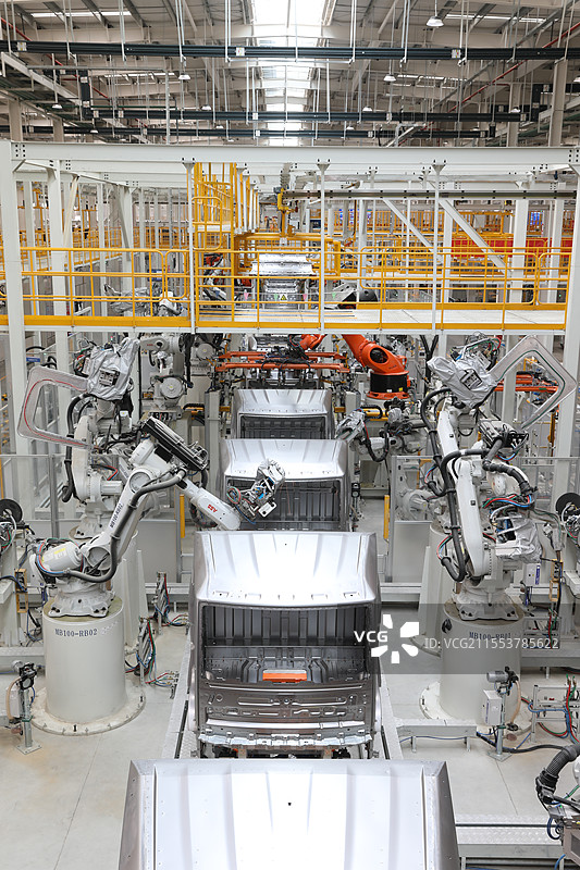 江苏淮安：比亚迪商用车间图片素材