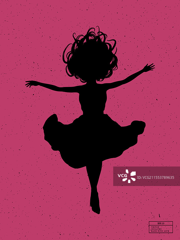 水下落下的女性剪影图片素材