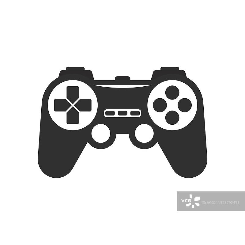 扁平风格的游戏控制器或游戏手柄图片素材