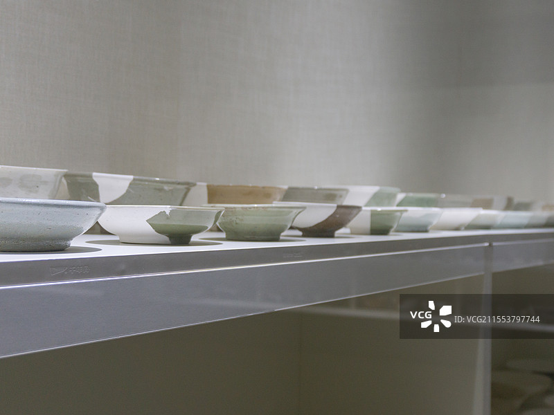 躺在博物馆里面的文物（睢宁县博物馆）图片素材