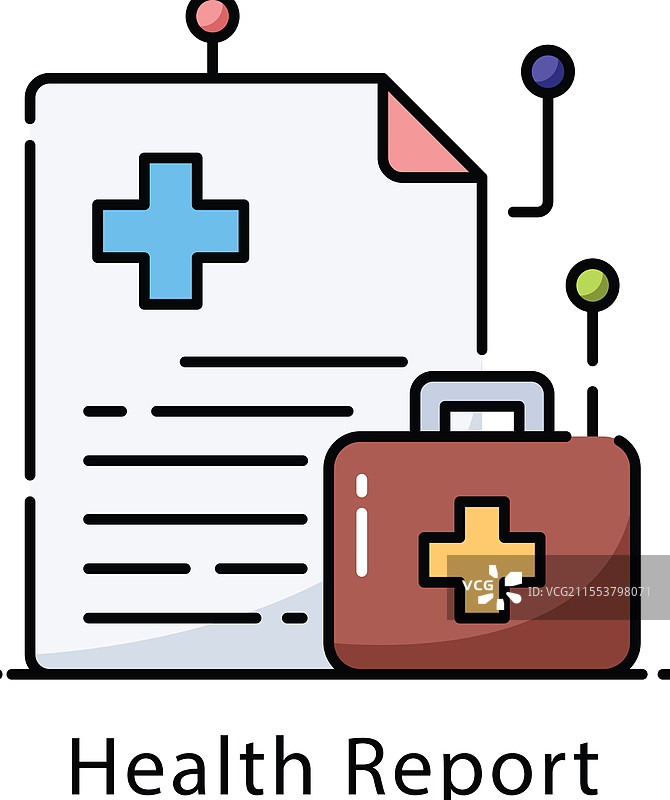 健康报告已填写图片素材