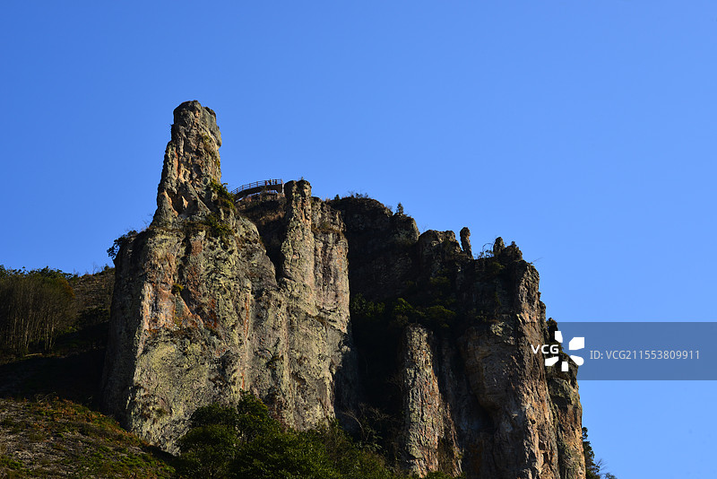 天台紫凝山风光，山峰特写，天台小张家界图片素材
