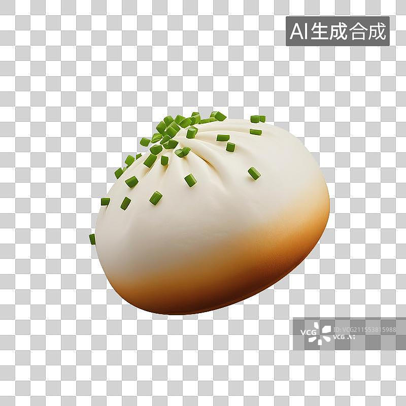 【AI数字艺术】生煎包图片素材