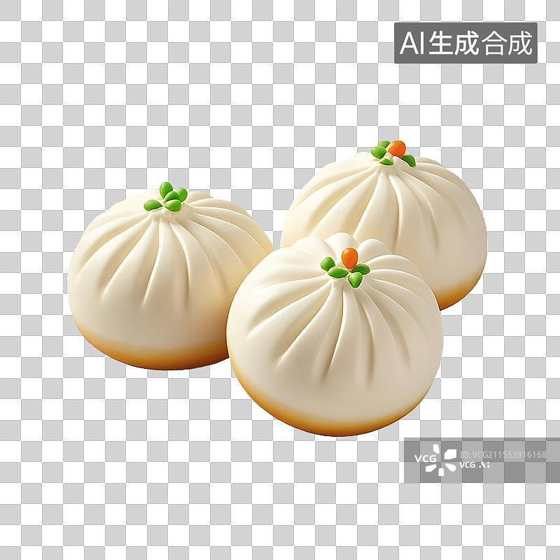 【AI数字艺术】生煎包图片素材