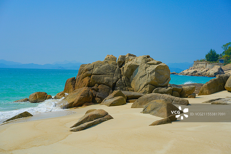 中国广东省深圳市大鹏，玫瑰海岸，妇女节春日美景！图片素材