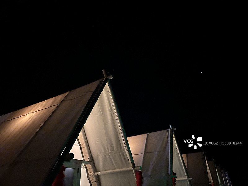 牛背山 夜晚 帐篷 露营图片素材