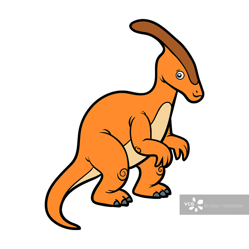 儿童卡通恐龙副栉龙图片素材