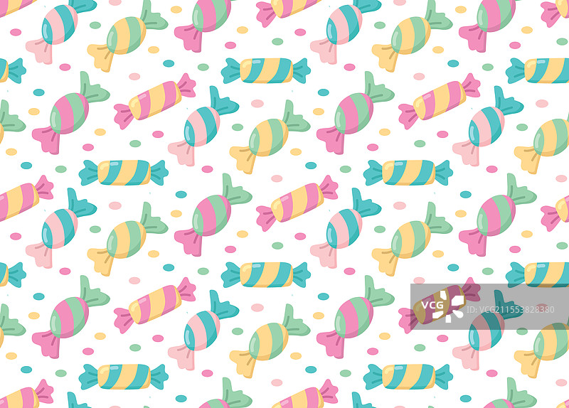 明亮糖果和五彩纸屑的图案图片素材