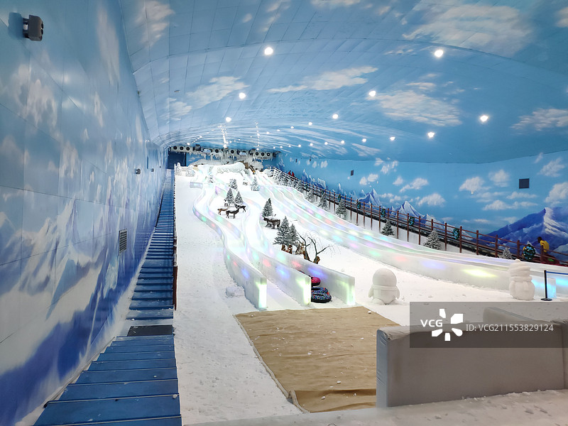 深圳世界之窗景区滑雪场景点图片素材
