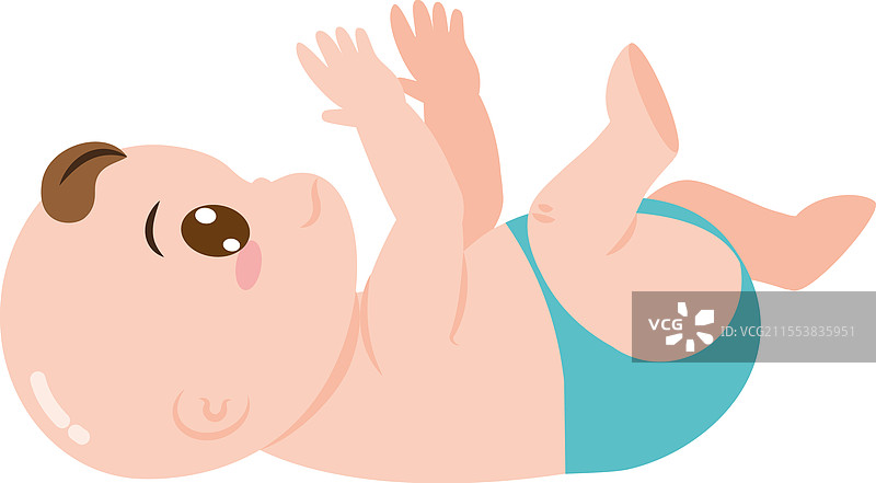 婴儿卡通侧视图图片素材