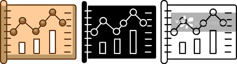 笔记本上的数据分析图表统计信息图片素材