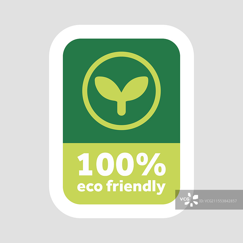 生态友好的平面设计贴纸图片素材