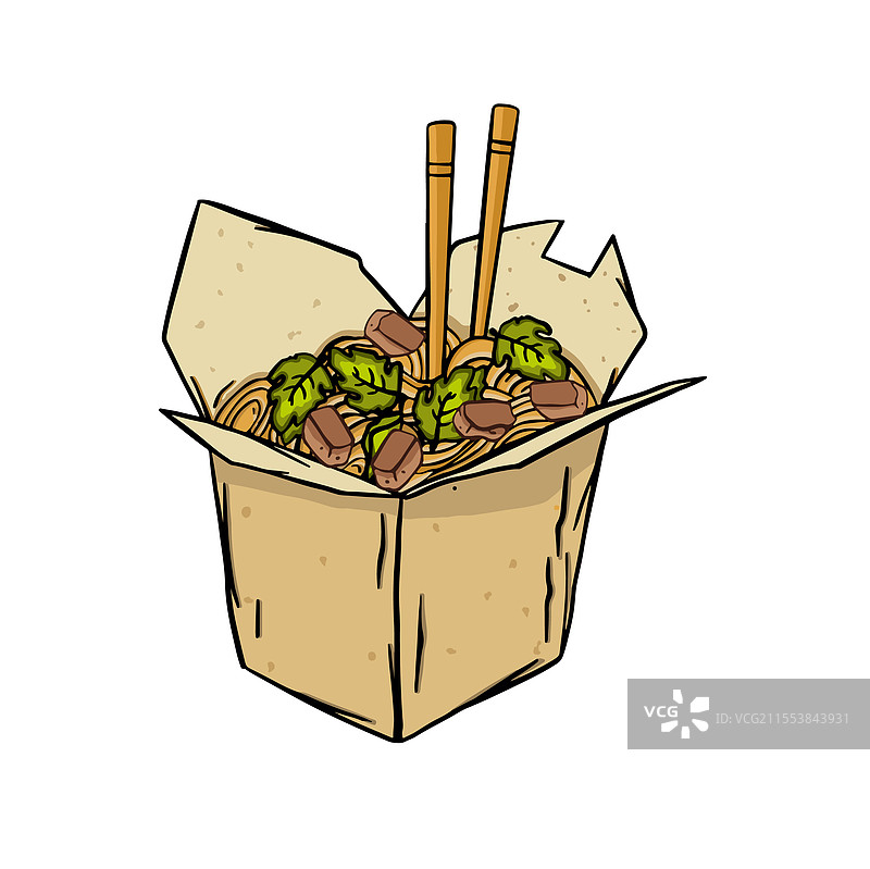 韩国面条与肉类菜肴图片素材