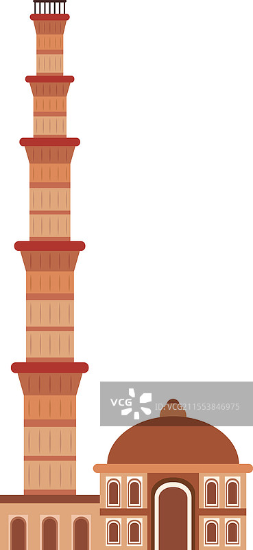 古特布塔尔塔尔纪念碑图片素材