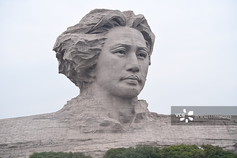 橘子洲头毛主席雕像图片素材