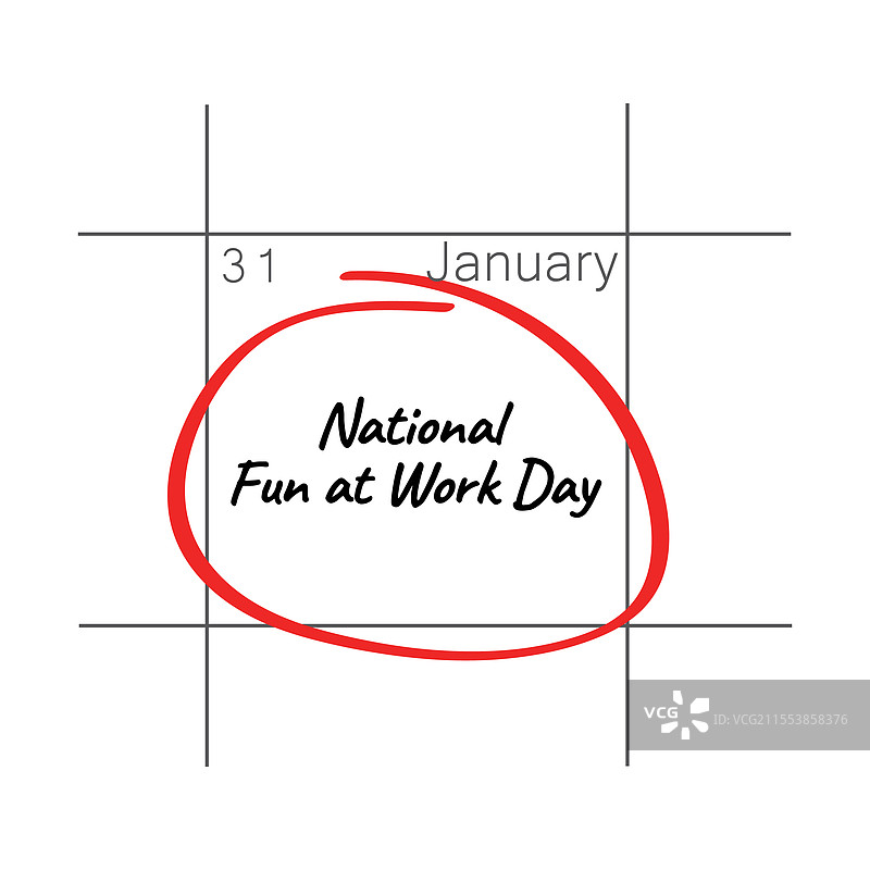 全国工作乐趣日在一月的最后一个星期五图片素材