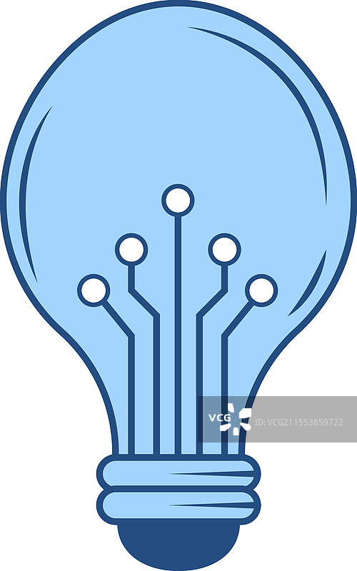 灯泡电子系统图片素材
