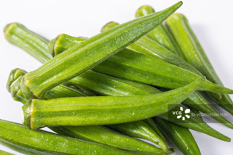 新鲜的秋葵图片素材