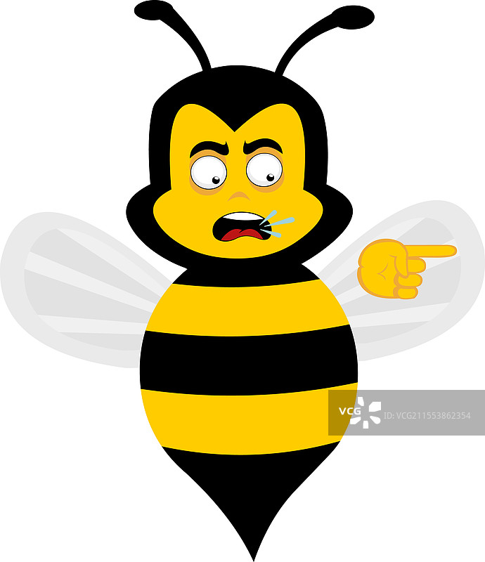 蜜蜂指控的手图片素材