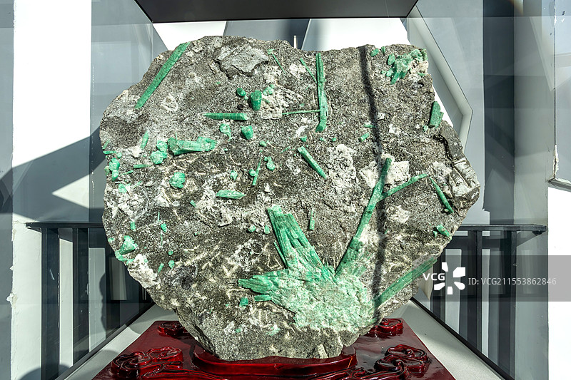 中国房山世界地质公园博物馆祖母绿产地缅甸图片素材