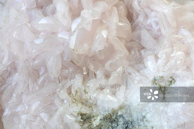 中国房山世界地质公园博物馆弯曲连生方解石产地河南图片素材