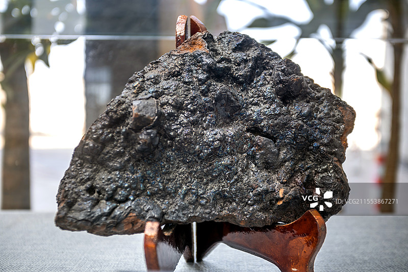 中国房山世界地质公园博物馆针铁矿产地湖北图片素材